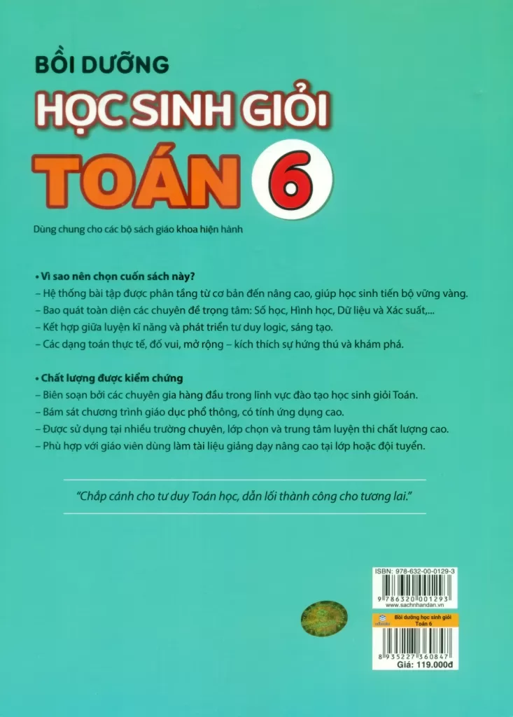 BỒI DƯỠNG HỌC SINH GIỎI TOÁN LỚP 6 (Dùng chung cho các bộ SGK hiện hành)